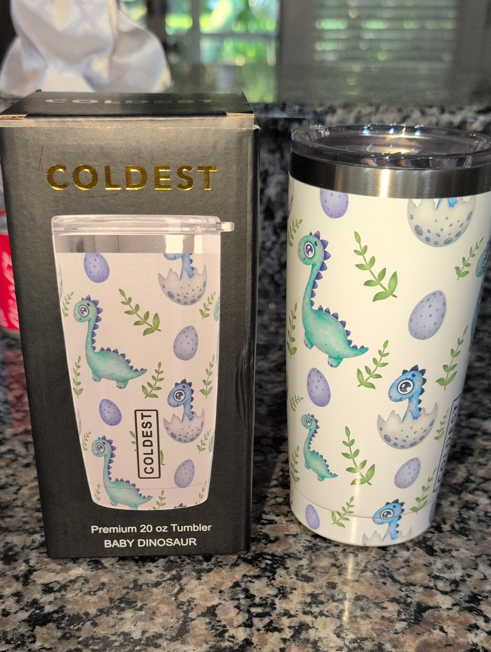 Coldest 20 Oz Limited Edition Baby Dinosaur Tumbler